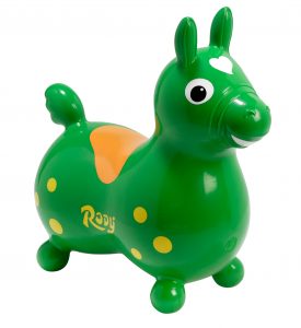 Grünes Hüpftier Pferd
